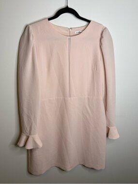 Club Monaco Blush Long-Sleeve Shift Dress pink size 8